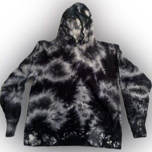 Black and white Independent tie-dye hoodie